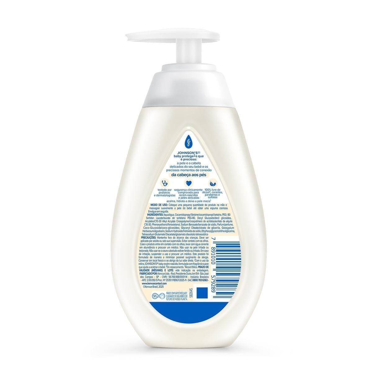 Sabonete Líquido Infantil Johnson's Baby Recém-Nascido 200ml — imagem 3 | Farmácia Resyla