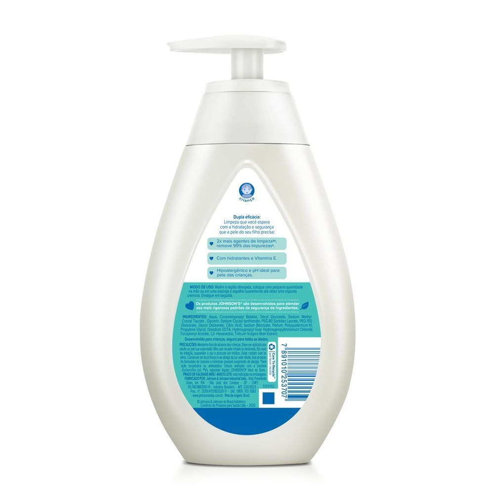 Sabonete Líquido Infantil Johnson's Baby Super Poderosa Kids Hipoalergênico 400ml — imagem 2 | Farmácia Resyla