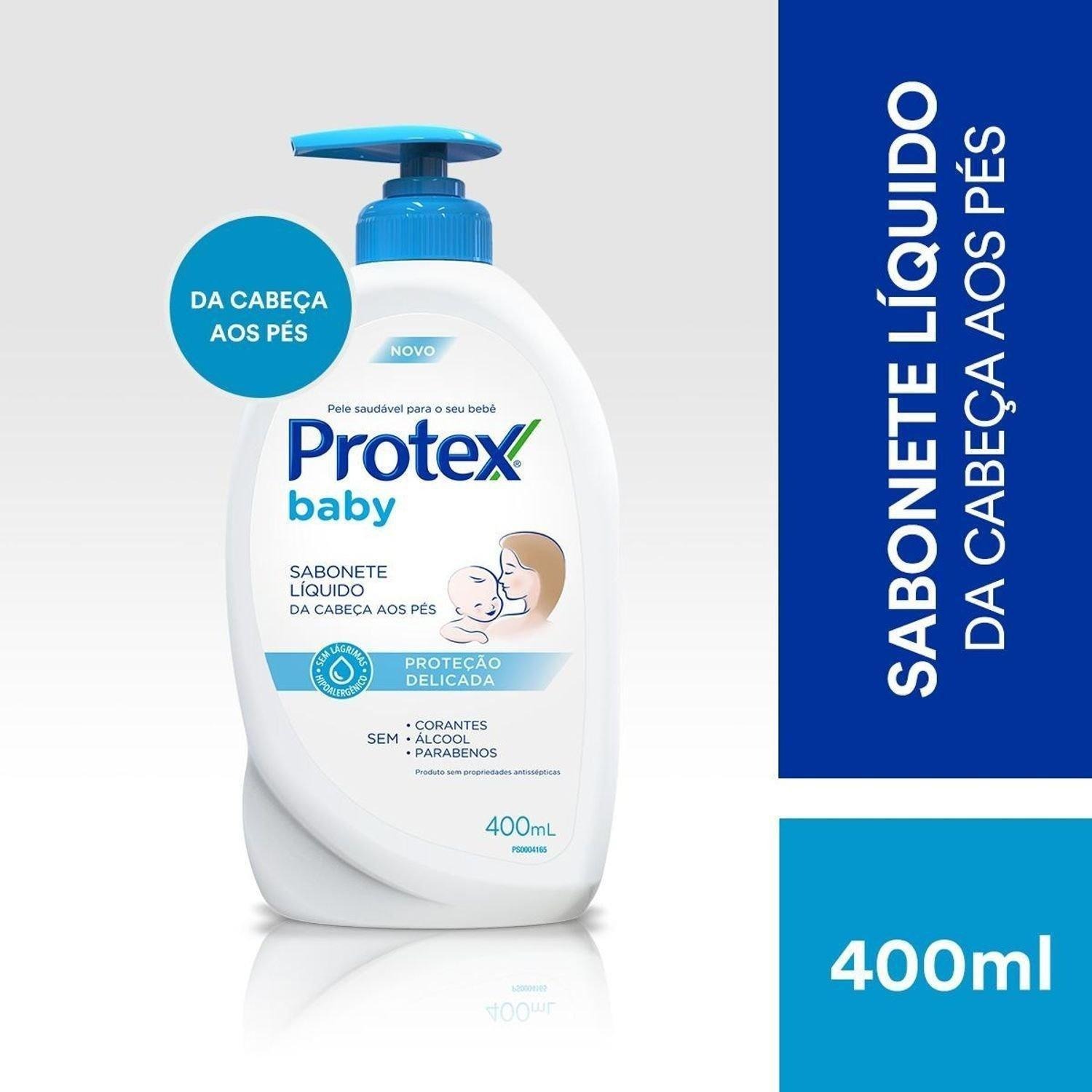 Sabonete Líquido Infantil Protex Baby Delicate Care Proteção Delicada da Cabeça aos Pés Refil 380ml — imagem 2 | Farmácia Resyla