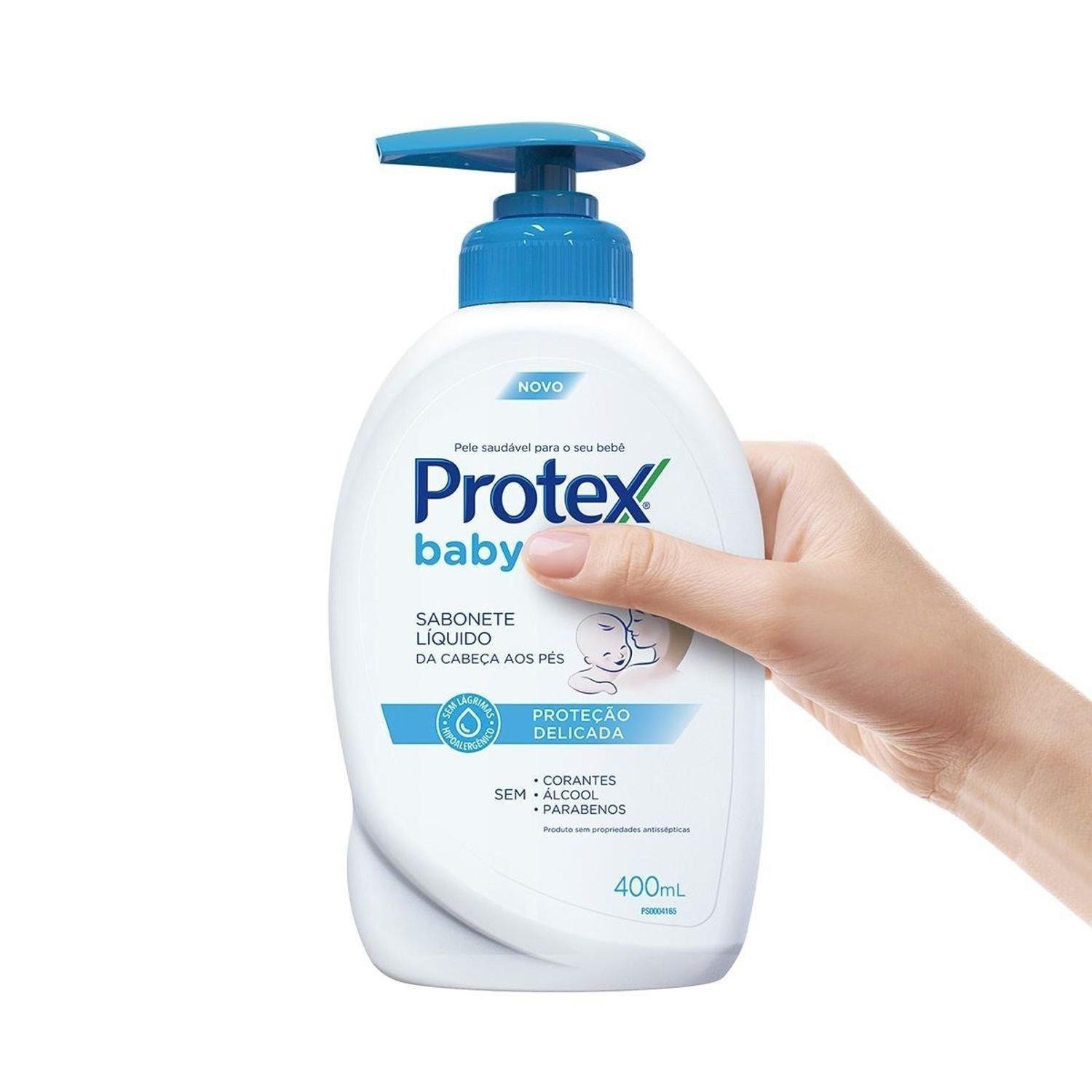 Sabonete Líquido Infantil Protex Baby Delicate Care Proteção Delicada da Cabeça aos Pés Refil 380ml — imagem 4 | Farmácia Resyla