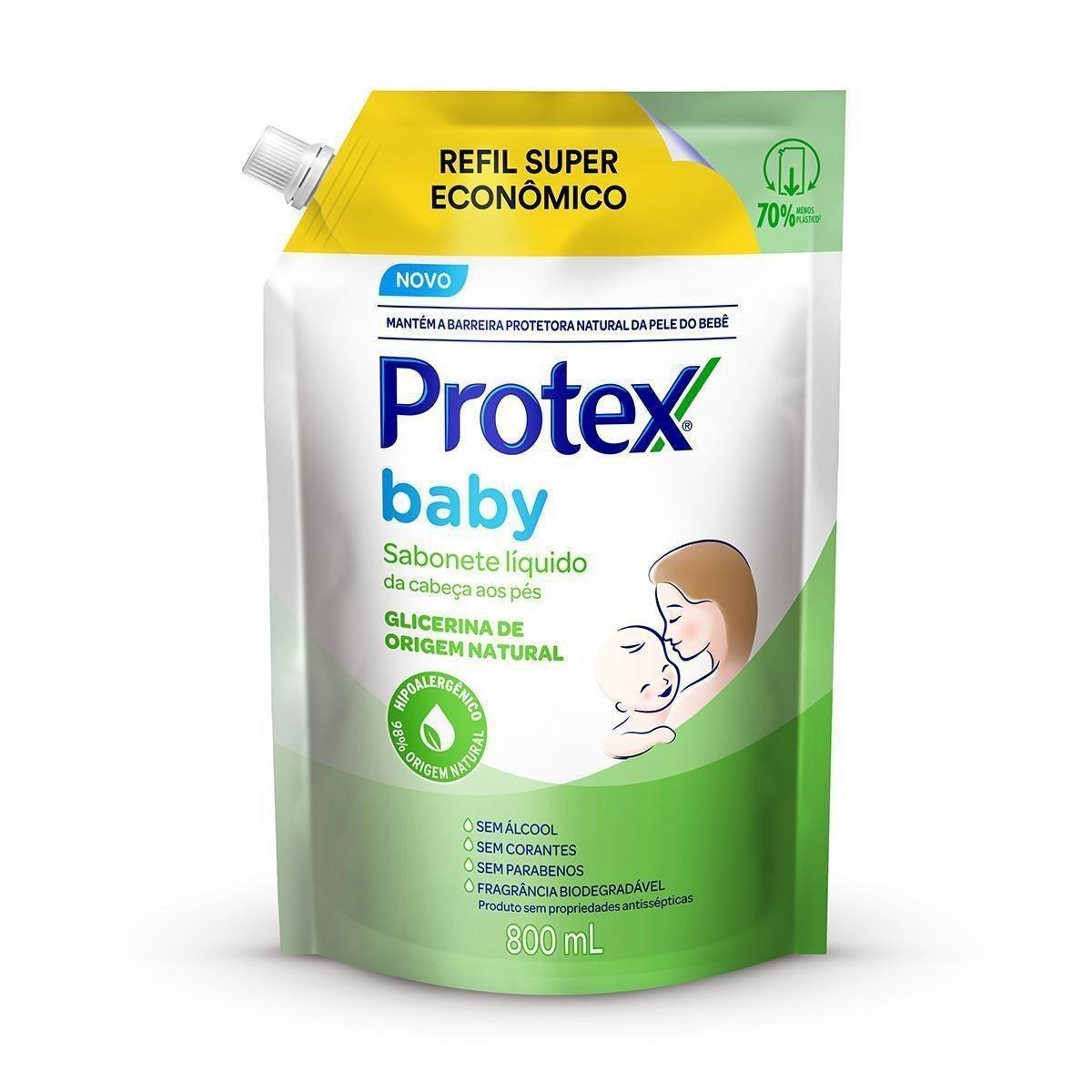 Sabonete Líquido Infantil Protex Baby Glicerina Refil 800ml — Protex | Farmácia Resyla