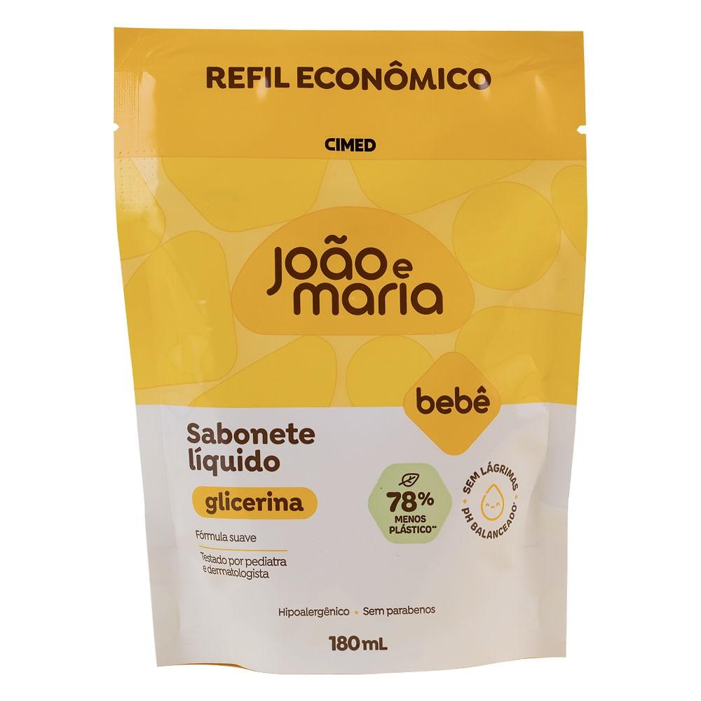 Sabonete Líquido João E Maria Sachê Refil Econômico 180ml — Joao e Maria | Farmácia Resyla