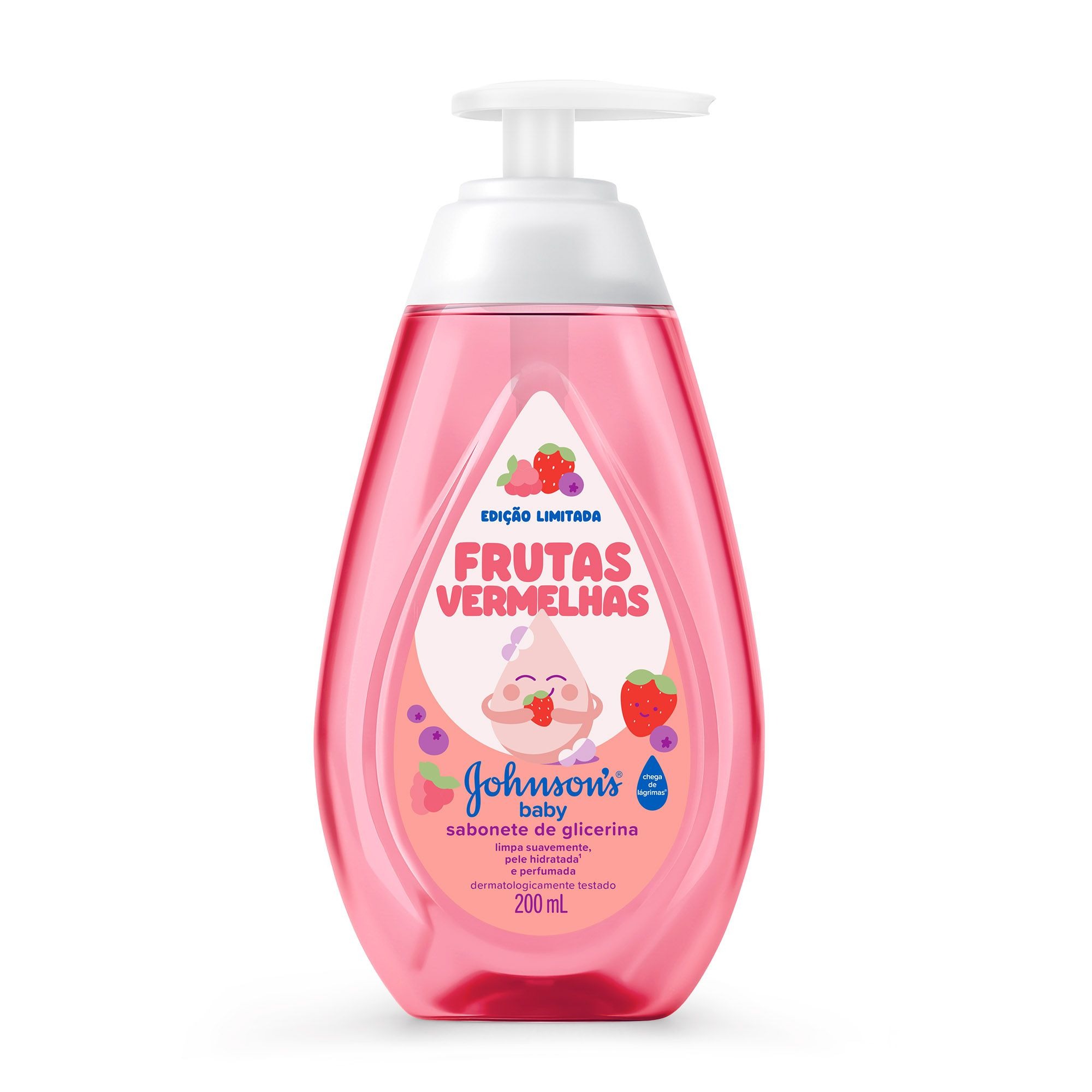 Sabonete Líquido Johnsons Baby De Glicerina Frutas Vermelhas 200ml — Johnsons Baby | Farmácia Resyla
