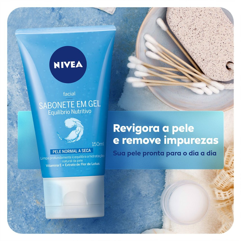 Sabonete Líquido Nivea Equilíbrio Protetor Gel Facial 150ml — imagem 2 | Farmácia Resyla
