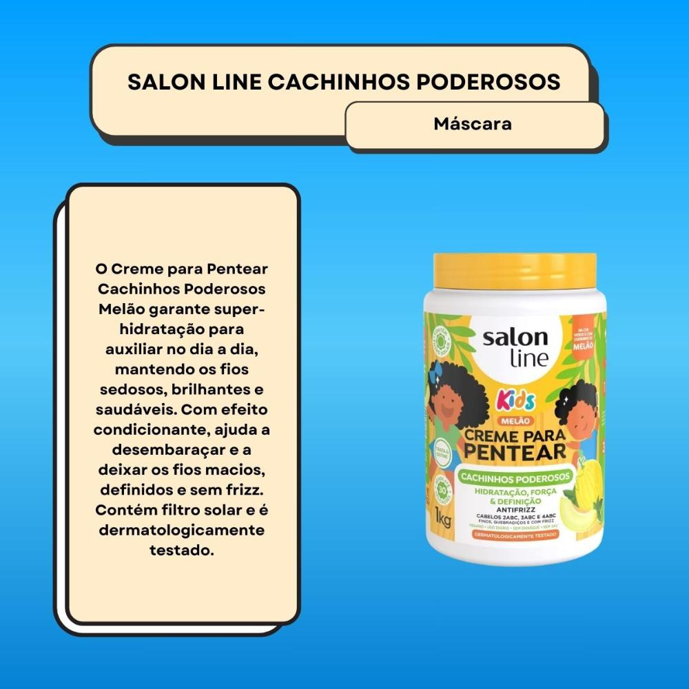 Salon Line - Cachinhos Poderosos Kids - Creme para Pentear - 1kg — imagem 4 | Farmácia Resyla