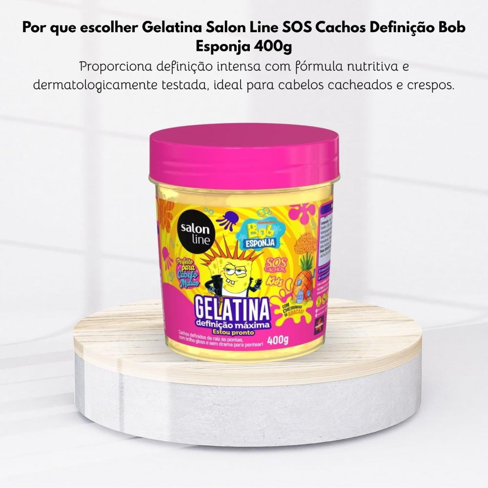 Salon Line - Gelatina Capilar SOS Kids Bob Esponja Definicao Maxima - 400g — imagem 4 | Farmácia Resyla