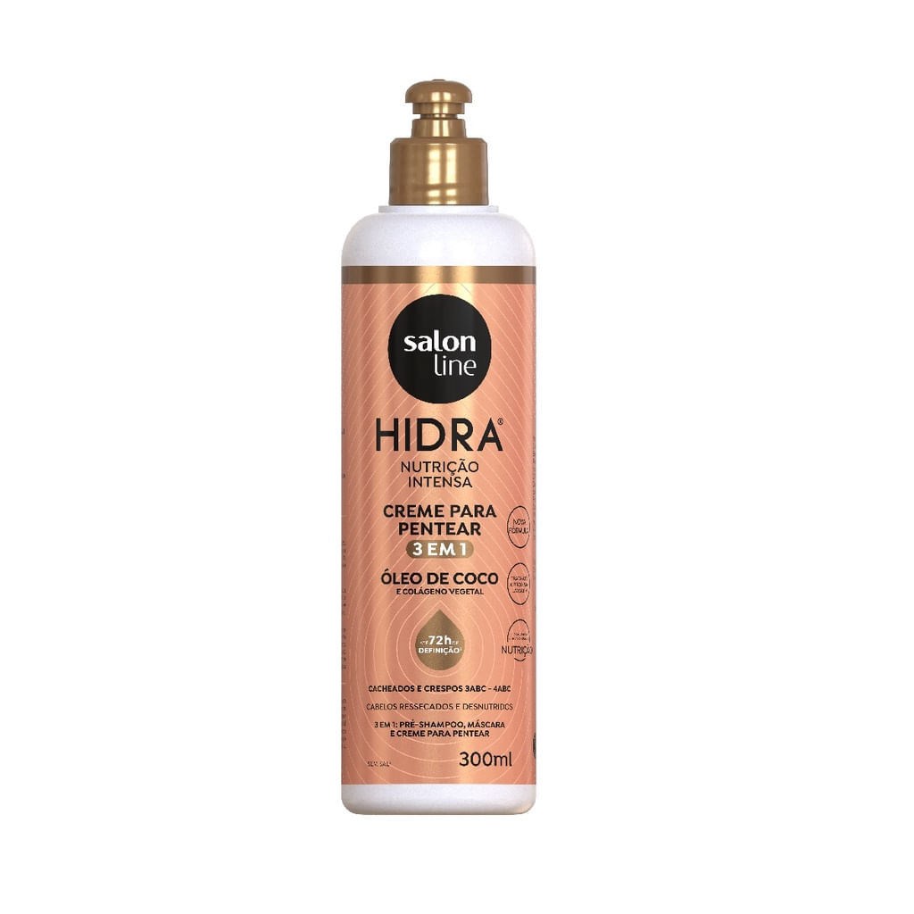 Salon Line Hidra Óleo De Coco Creme Para Pentear 3em1 300ml — Salon Line | Farmácia Resyla