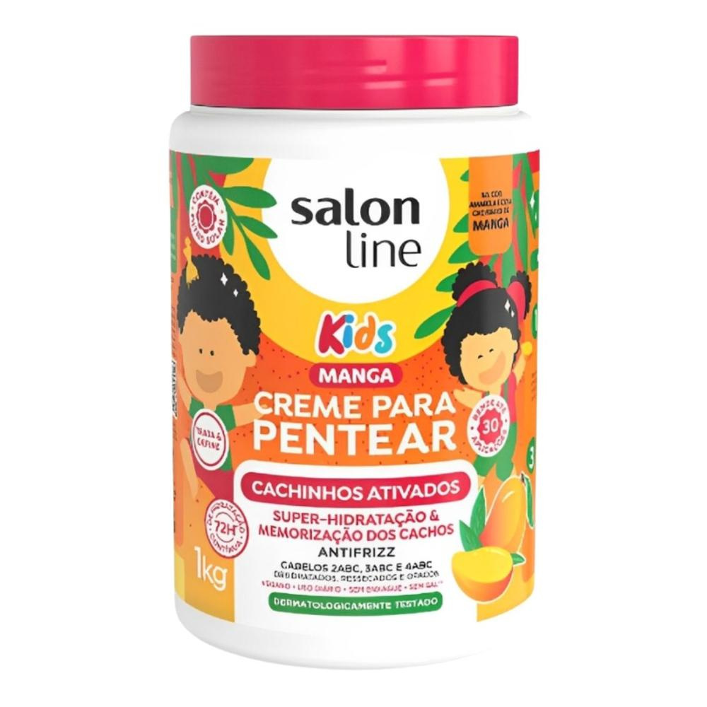 Salon Line Kids - Manga Cachinhos Ativados - Creme para Pentear - 1000ml — Salon Line | Farmácia Resyla