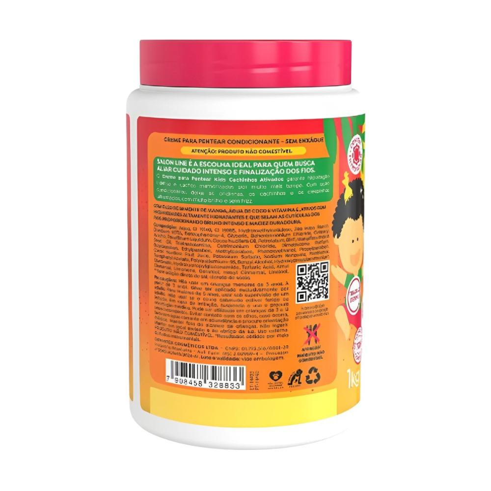 Salon Line Kids - Manga Cachinhos Ativados - Creme para Pentear - 1000ml — imagem 2 | Farmácia Resyla