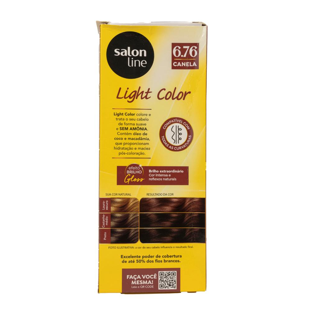 Salon Line - Light Brilho Color 6.76 Canela - Coloração — imagem 2 | Farmácia Resyla