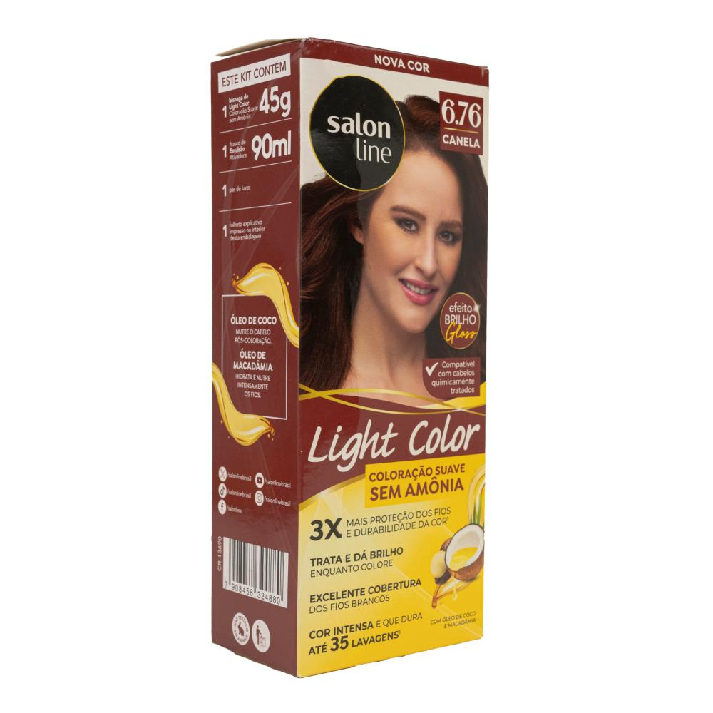 Salon Line - Light Brilho Color 6.76 Canela - Coloração — imagem 3 | Farmácia Resyla