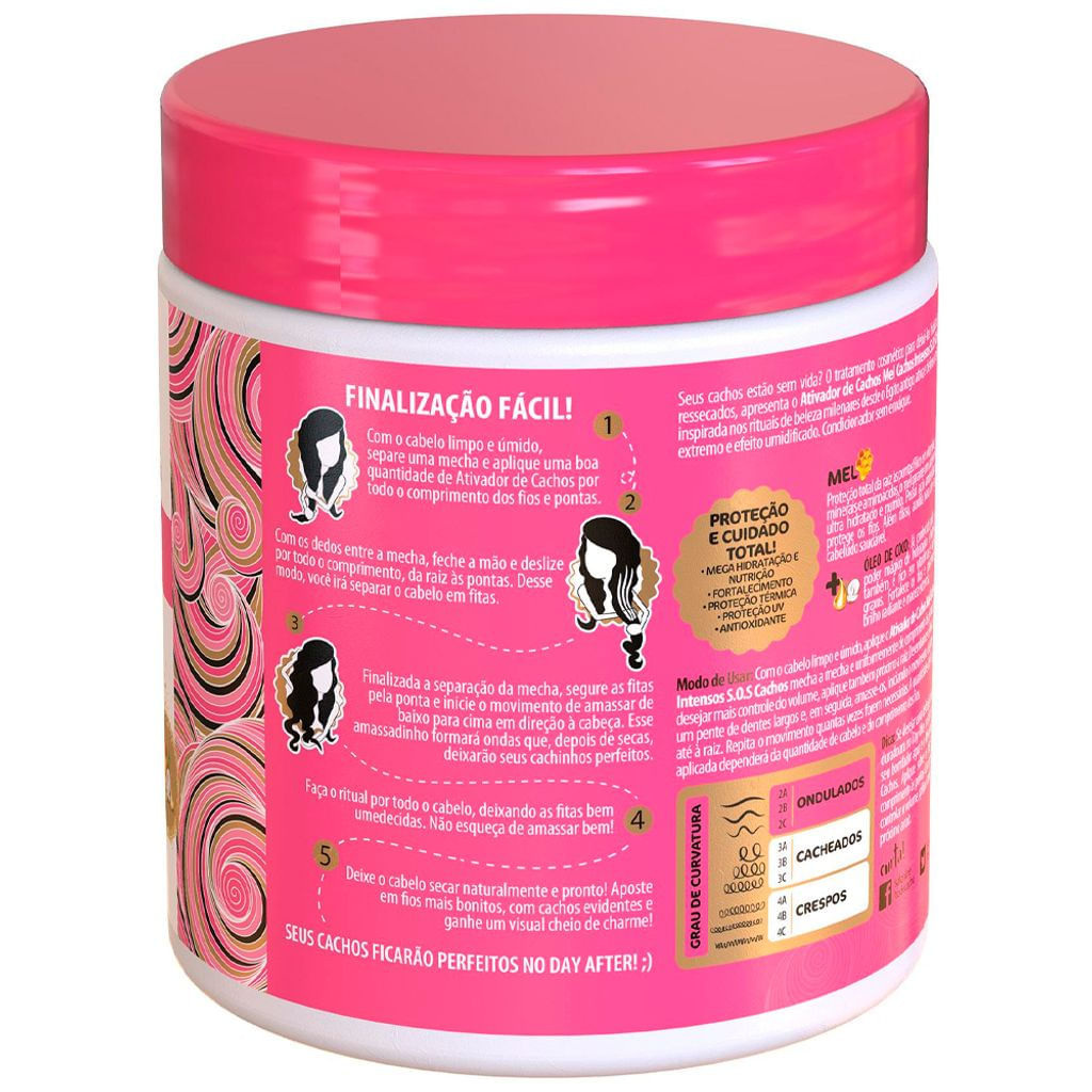 Salon Line Mel Ativador De Cachos 500ml — imagem 2 | Farmácia Resyla
