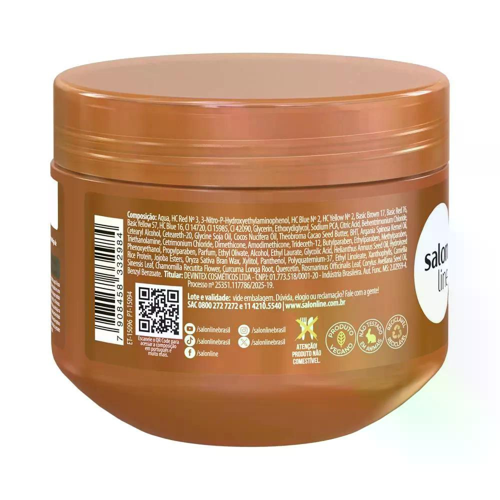 Salon Line - Meu Liso Matizador Chocolate Brilhante - Máscara Capilar - 300g — imagem 2 | Farmácia Resyla