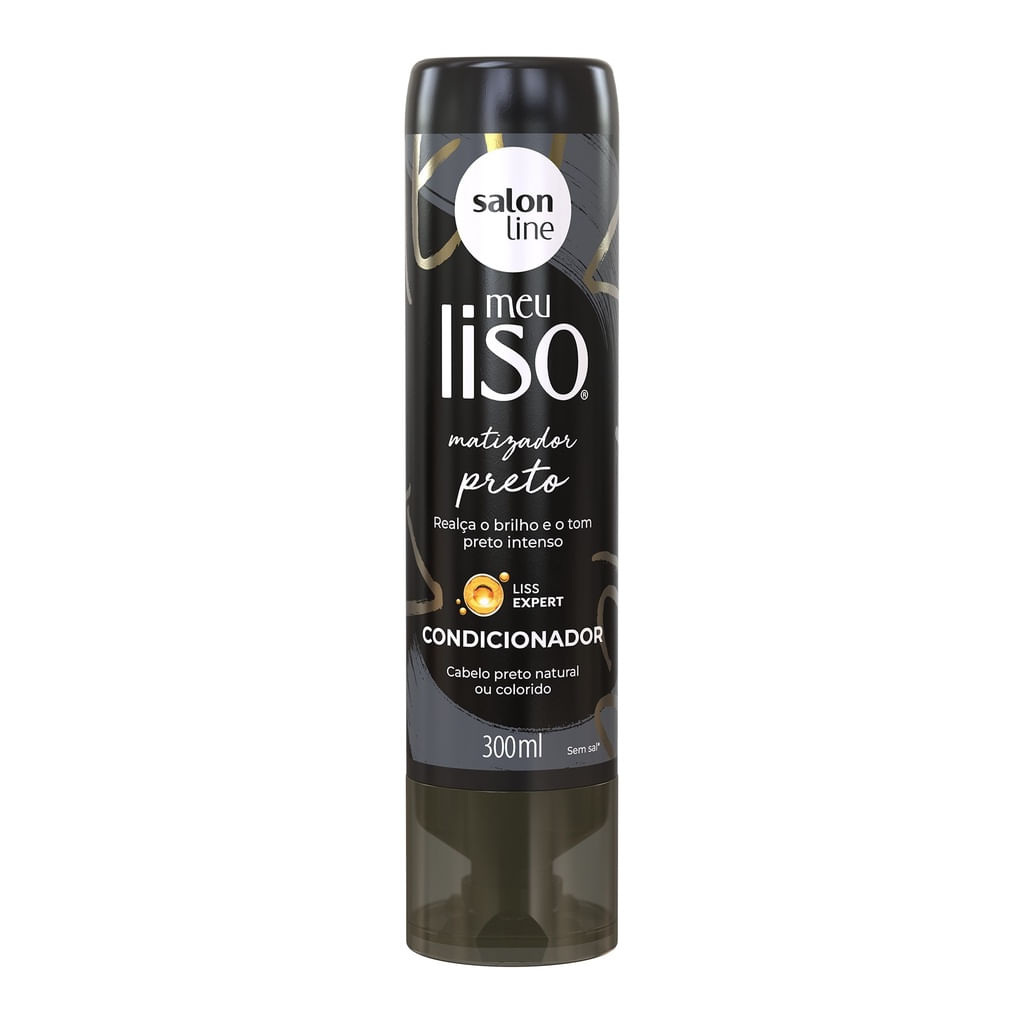 Salon Line Meu Liso Matizadora Preto Condicionador - 300ml — Salon Line | Farmácia Resyla