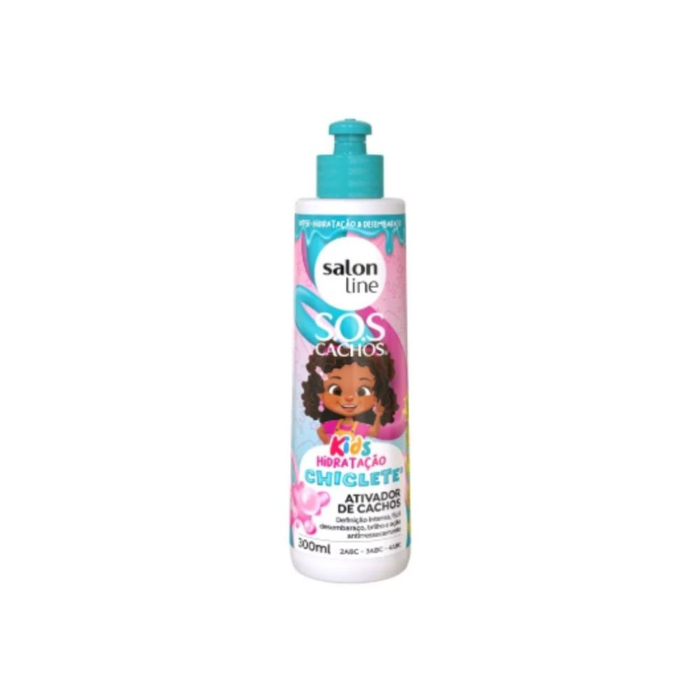 Salon Line S.O.S Cachos Kids Chiclete Ativador – 300?ml — Salon Line | Farmácia Resyla