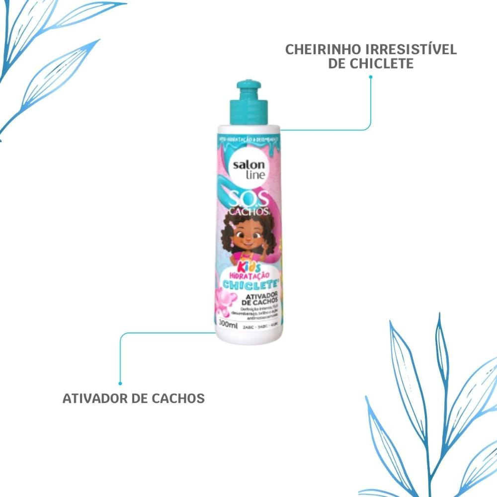 Salon Line S.O.S Cachos Kids Chiclete Ativador – 300?ml — imagem 4 | Farmácia Resyla