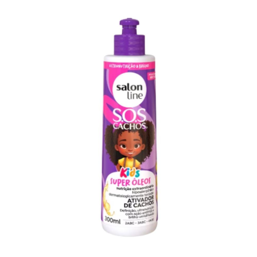 Salon Line S.O.S Cachos Kids Super Óleos Ativador 300ml — Salon Line | Farmácia Resyla