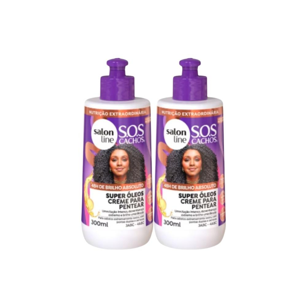 Salon Line S.O.S Cachos Super Óleos Kit 2 Creme - 300ml — Salon Line | Farmácia Resyla