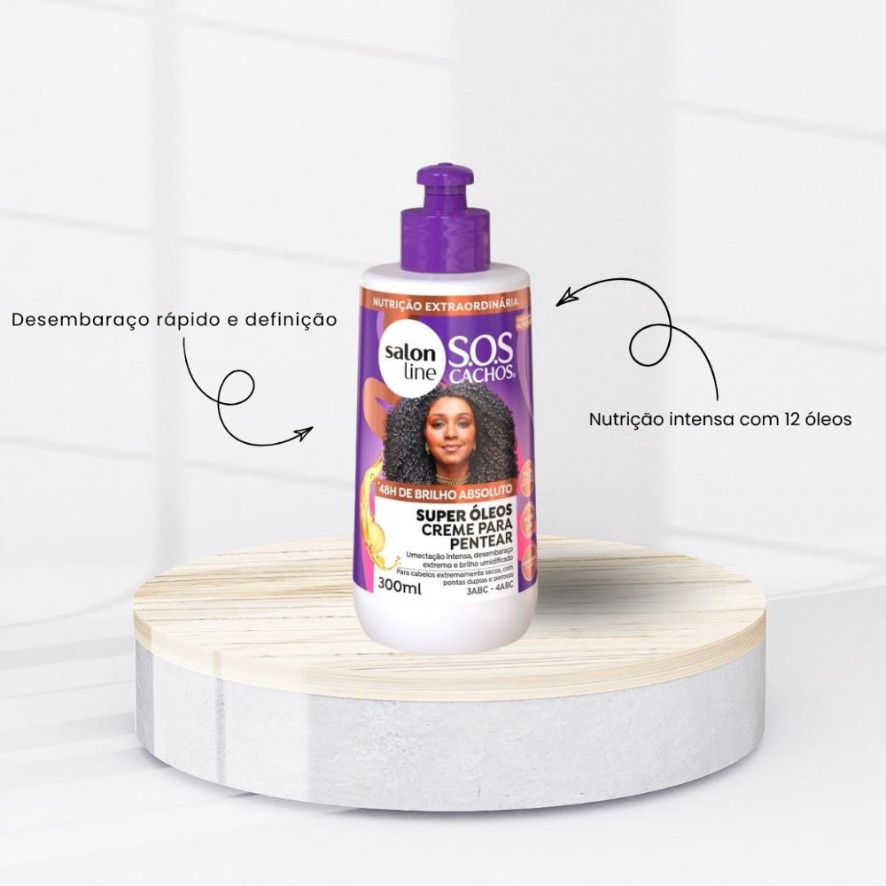 Salon Line S.O.S Cachos Super Óleos Kit 2 Creme - 300ml — imagem 2 | Farmácia Resyla