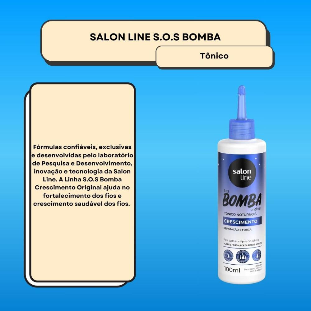 Salon Line SOS Bomba Original Tônico Noturno 100ml — imagem 2 | Farmácia Resyla