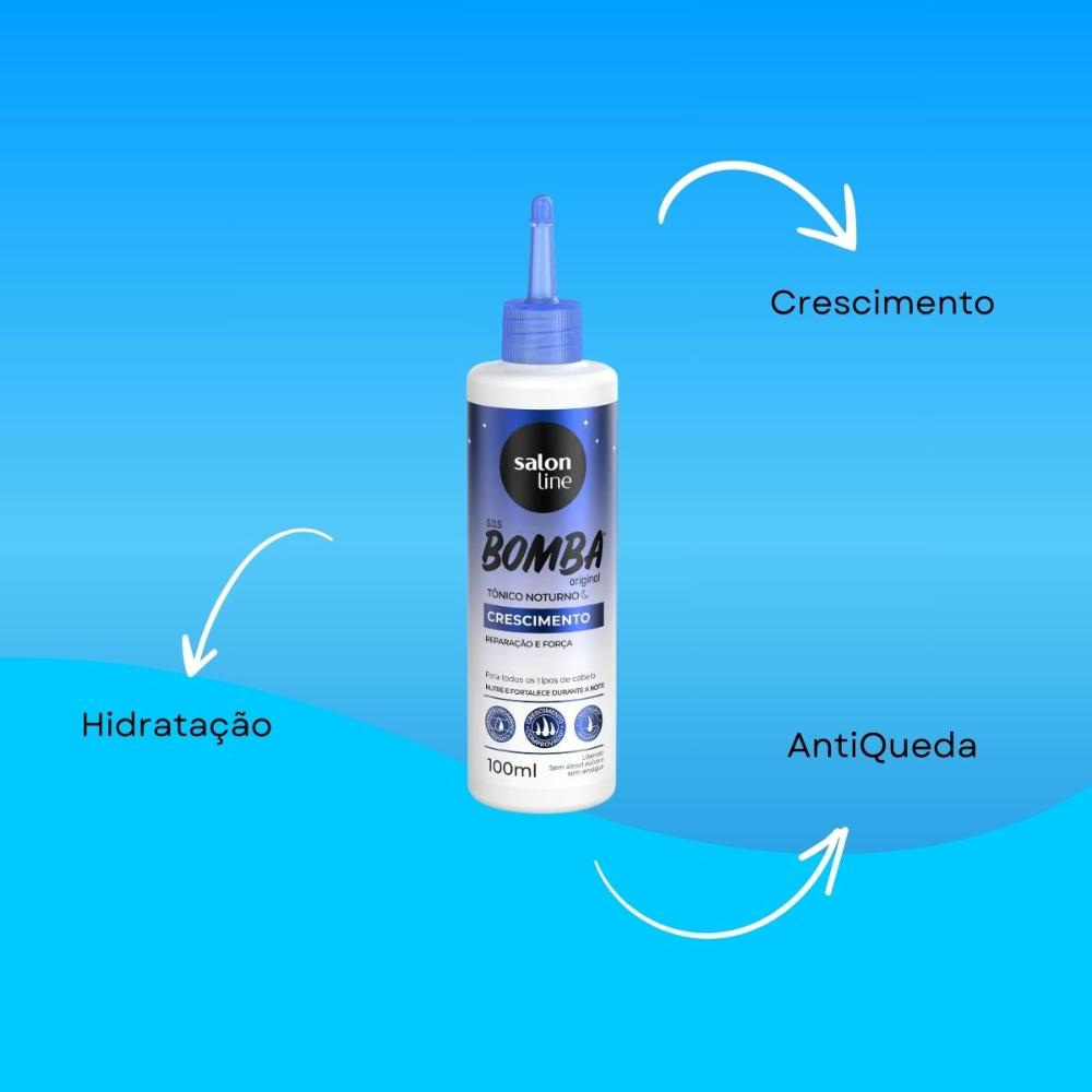 Salon Line SOS Bomba Original Tônico Noturno 100ml — imagem 4 | Farmácia Resyla