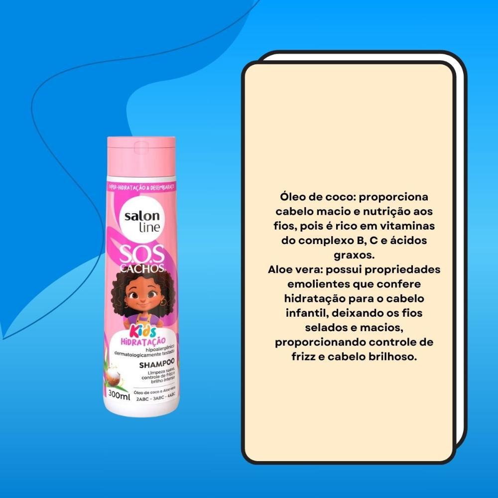 Salon Line SOS Cachos Kids Super Óleos Shampoo 300ml — imagem 3 | Farmácia Resyla