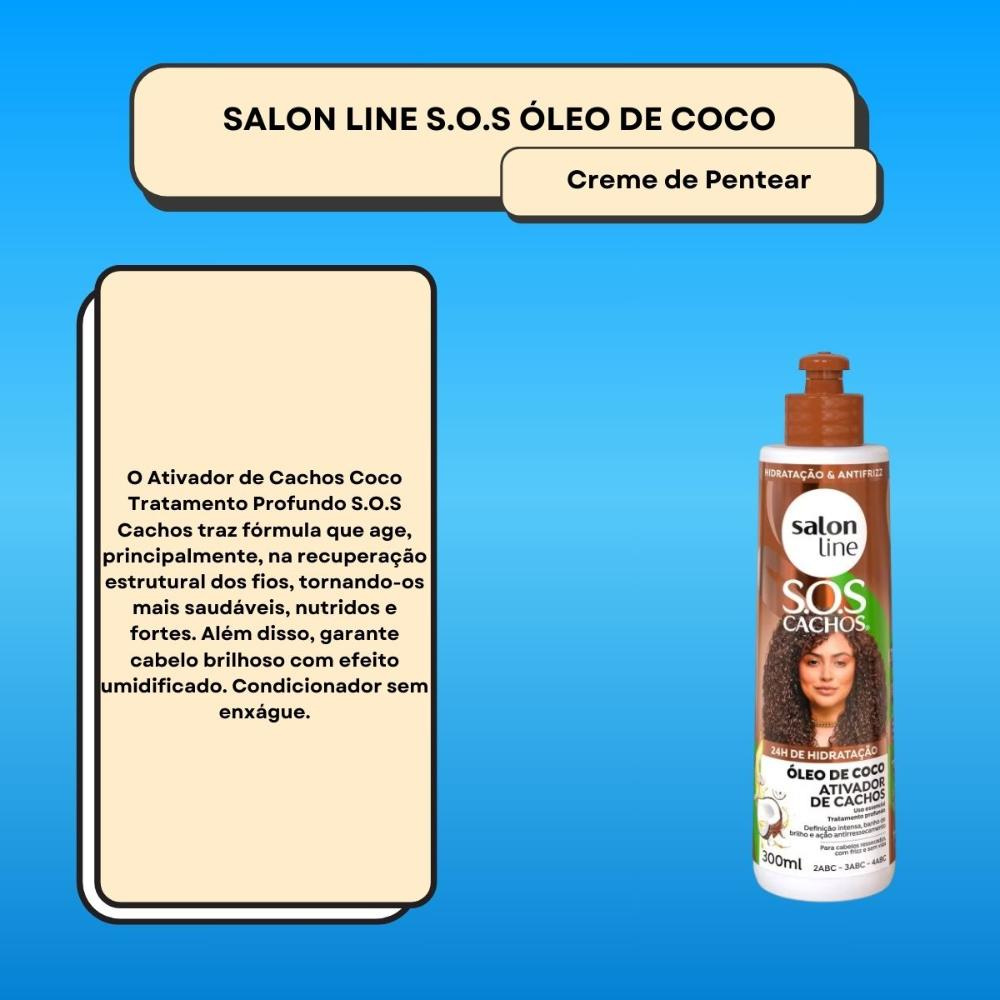 Salon Line SOS Cachos Óleo de Coco Ativador de Cachos 300ml — imagem 2 | Farmácia Resyla