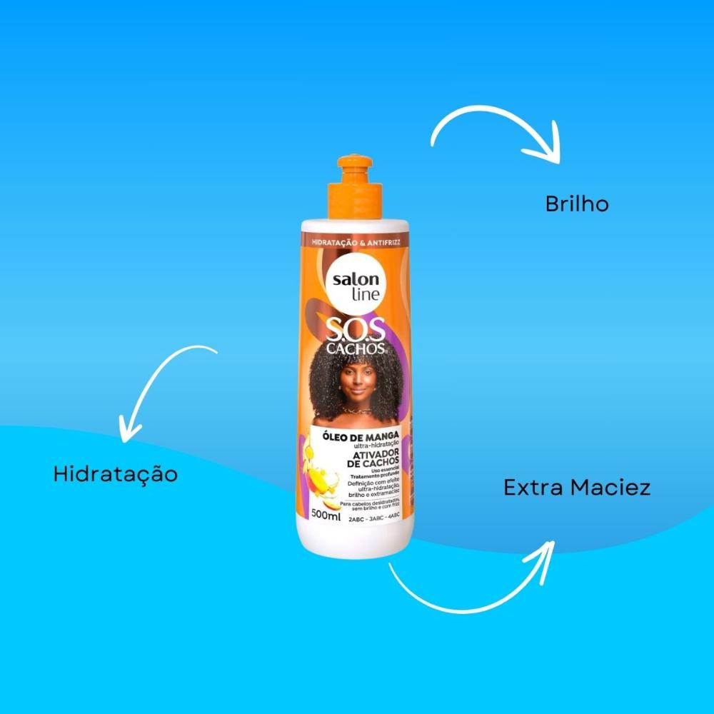 Salon Line SOS Cachos Óleo de Manga Ativador de Cachos - 500ml — imagem 2 | Farmácia Resyla