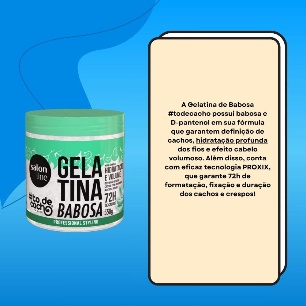 Salon Line #todecacho Babosa Gelatina Volume 550g — imagem 3 | Farmácia Resyla