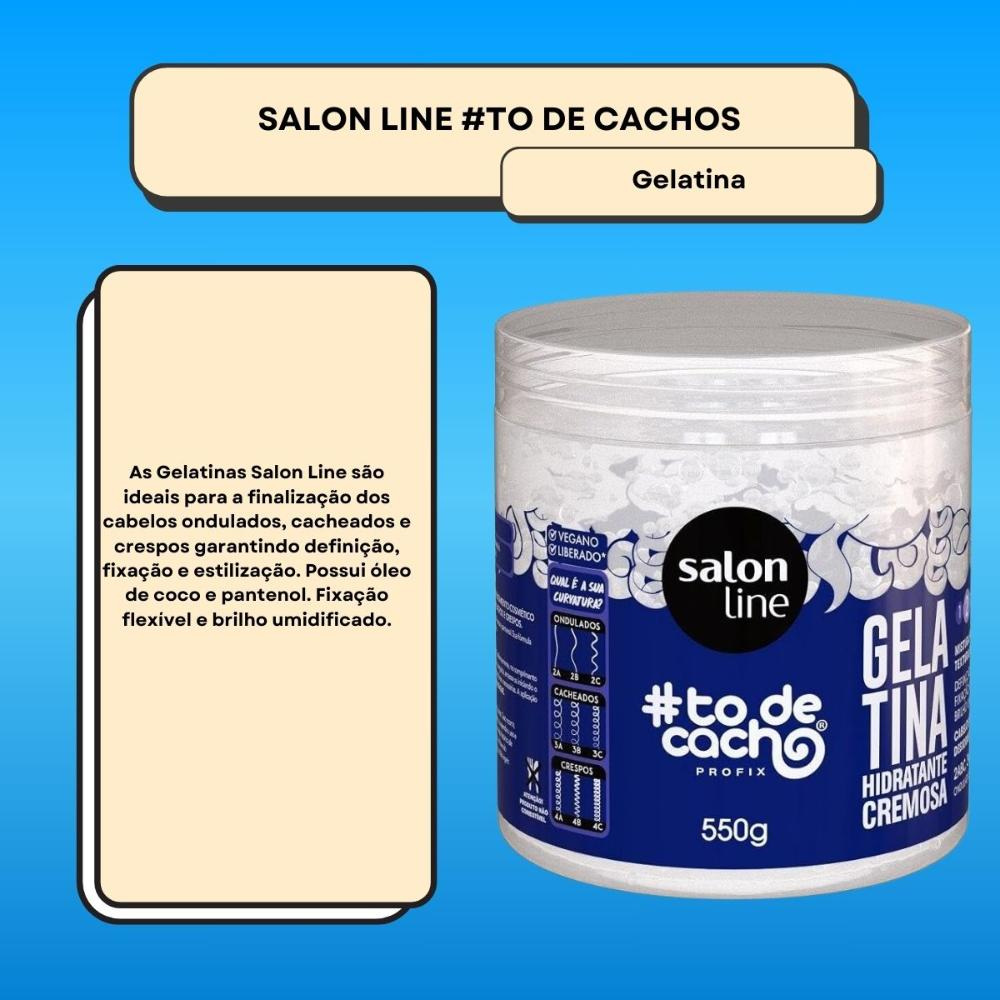 Salon Line #todecacho Gelatina Hidratante Cremosa 550g — imagem 2 | Farmácia Resyla