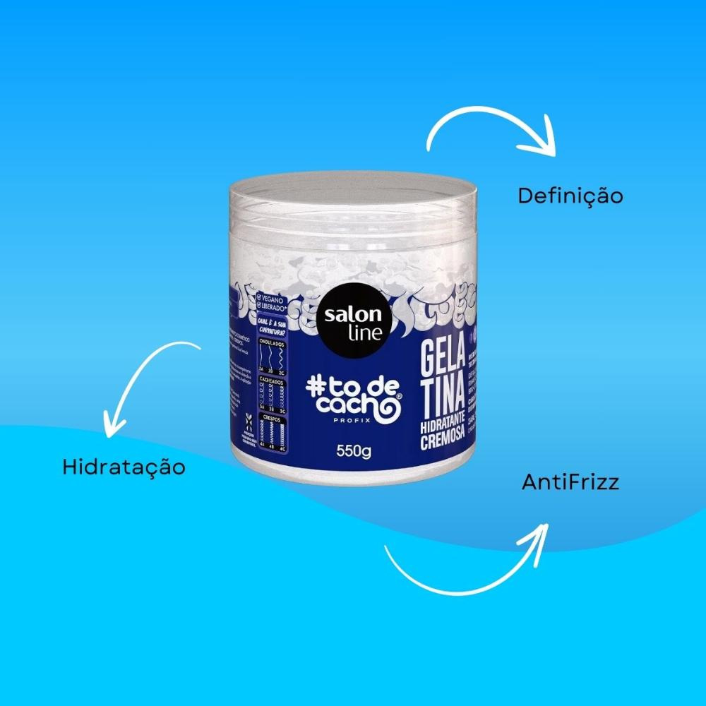 Salon Line #todecacho Gelatina Hidratante Cremosa 550g — imagem 4 | Farmácia Resyla