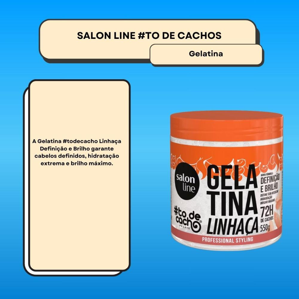 Salon Line #todecacho Gelatina Linhaça 550g — imagem 2 | Farmácia Resyla