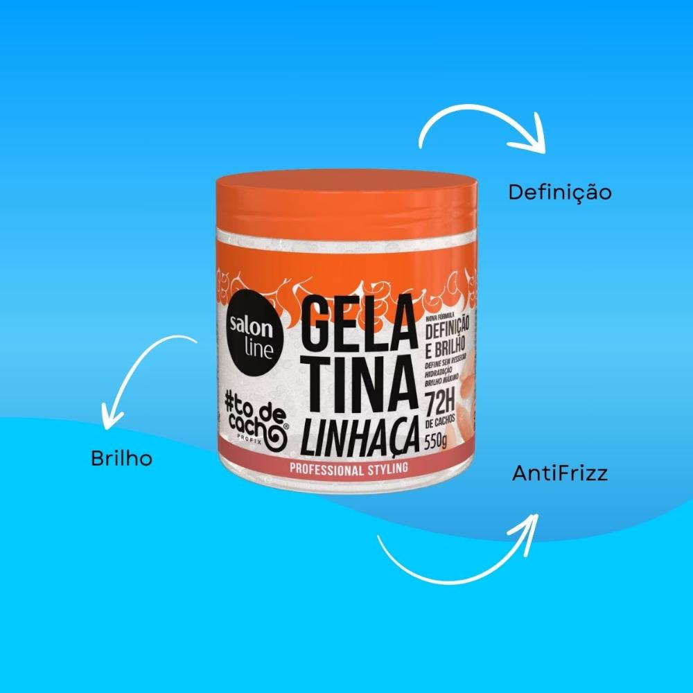 Salon Line #todecacho Gelatina Linhaça 550g — imagem 4 | Farmácia Resyla
