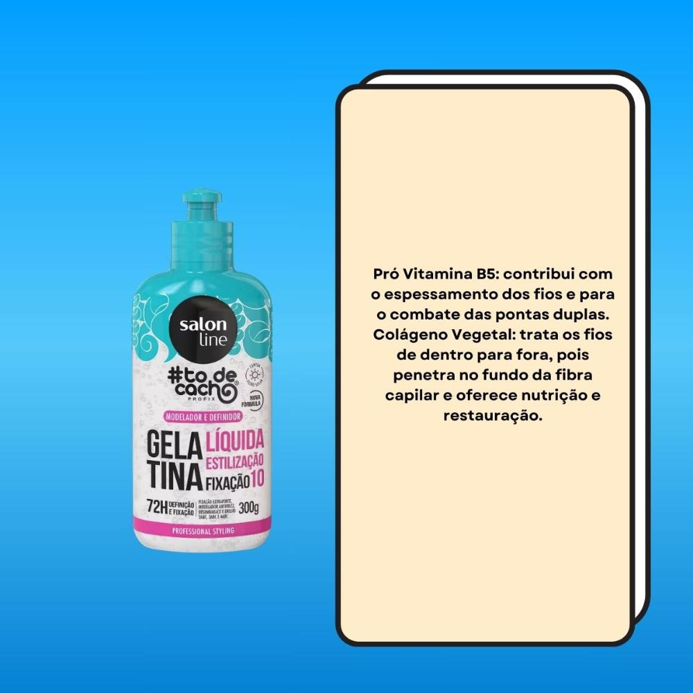 Salon Line #todecacho Gelatina Líquida Estilização 300g — imagem 4 | Farmácia Resyla