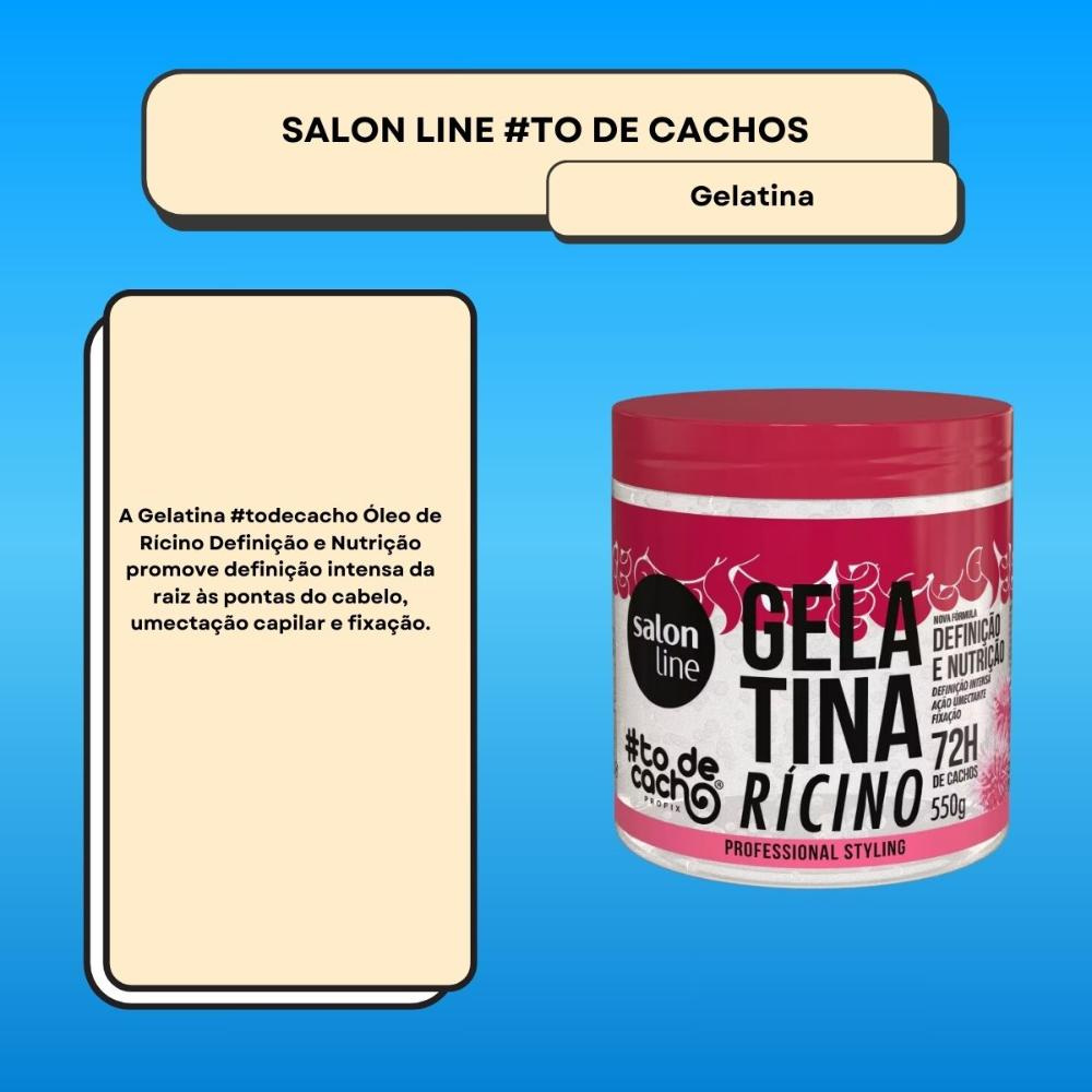 Salon Line #todecacho Gelatina Óleo de Rícino 550g — imagem 2 | Farmácia Resyla