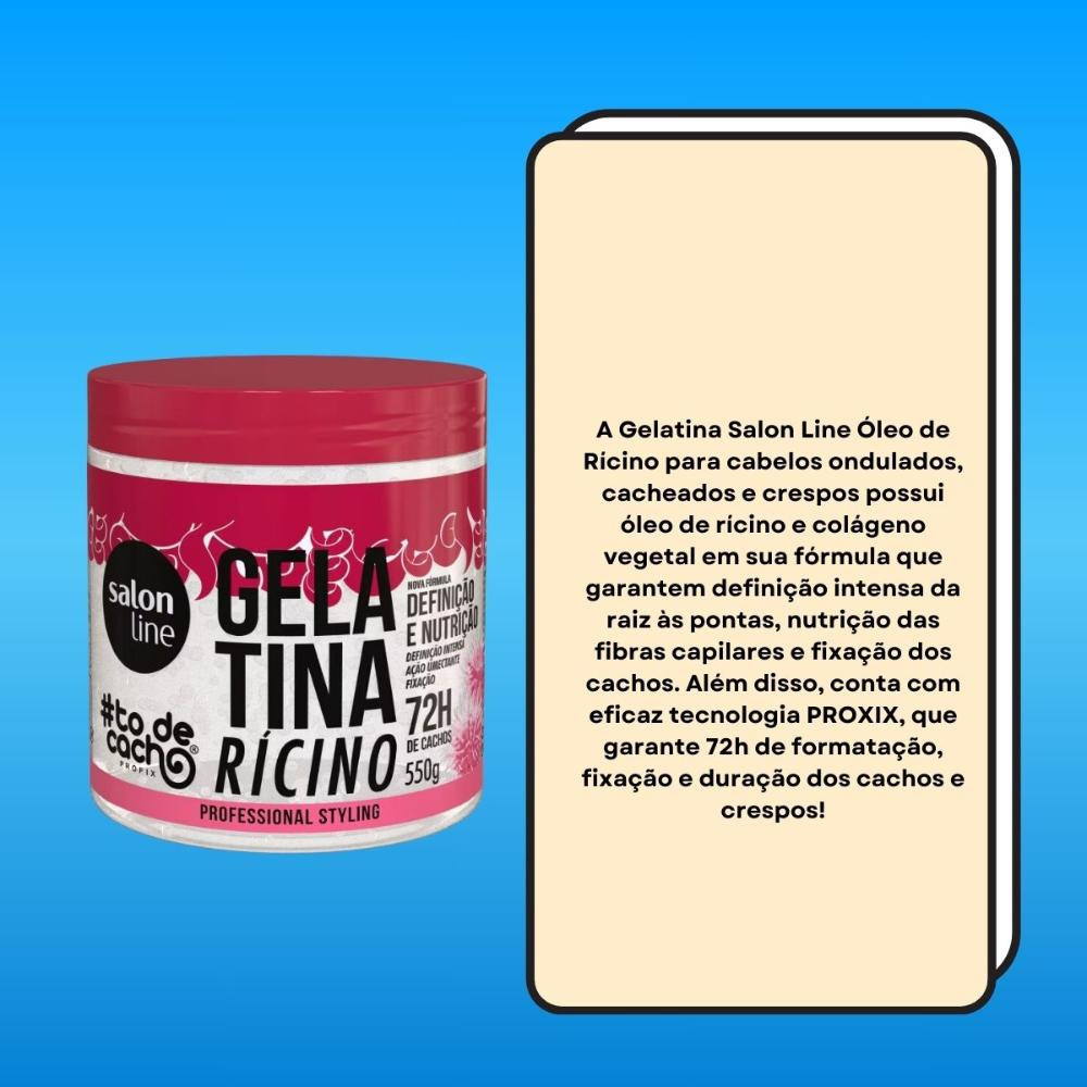 Salon Line #todecacho Gelatina Óleo de Rícino 550g — imagem 3 | Farmácia Resyla