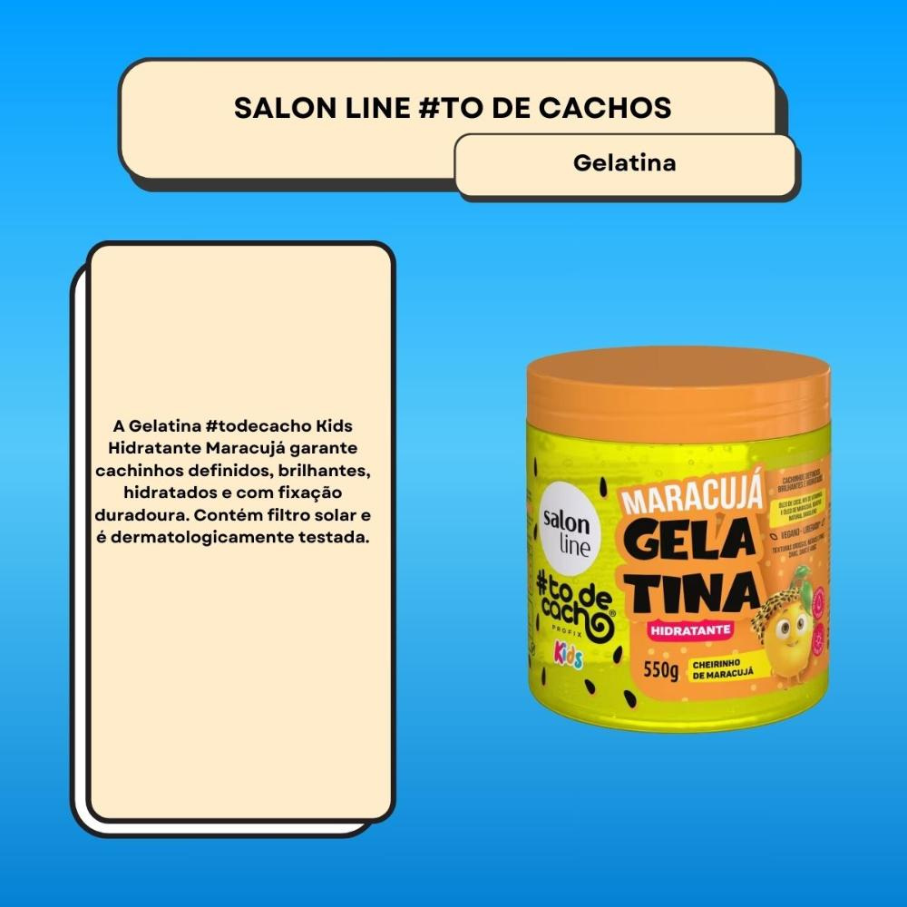 Salon Line #todecacho Kids Gelatina Maracujá Hidratante 550g — imagem 2 | Farmácia Resyla