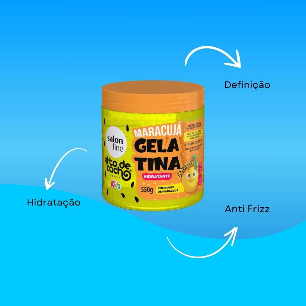 Salon Line #todecacho Kids Gelatina Maracujá Hidratante 550g — imagem 4 | Farmácia Resyla