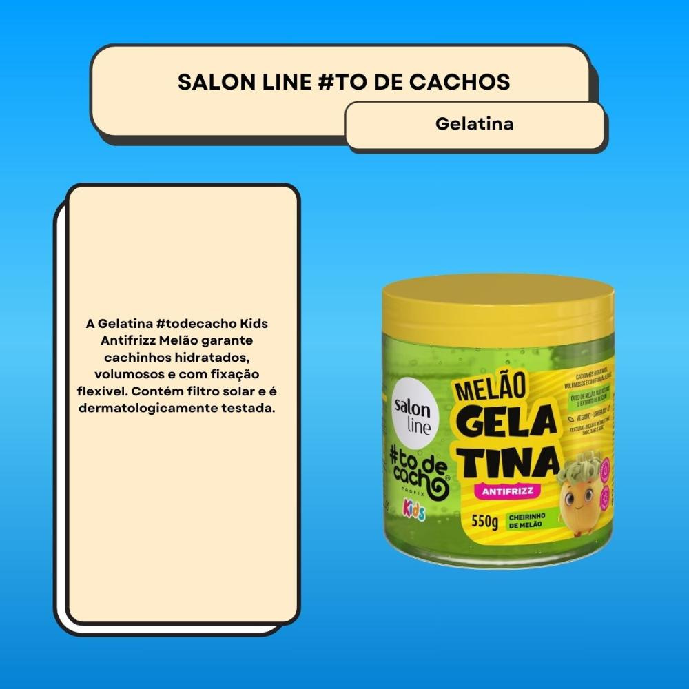 Salon Line #todecacho Kids Gelatina Melão Antifrizz 550g — imagem 2 | Farmácia Resyla
