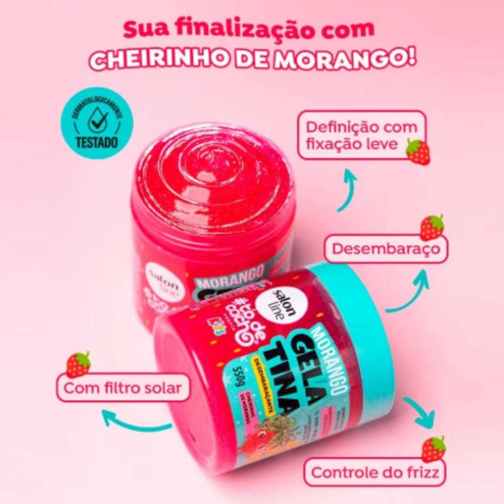 Salon Line #todecacho Kids Morango Gelatina – 550?g — imagem 4 | Farmácia Resyla