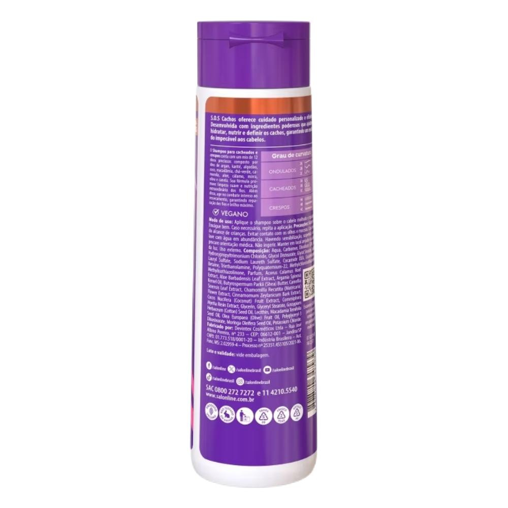 SalonLine - S.O.S Cachos Super Óleos Kit 3 Shampoo - 300ml — imagem 2 | Farmácia Resyla