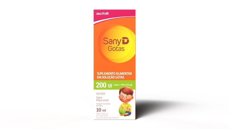 Sany D 200UI Sabor Maçã Verde Solução em Gotas 10ml — Sany | Farmácia Resyla