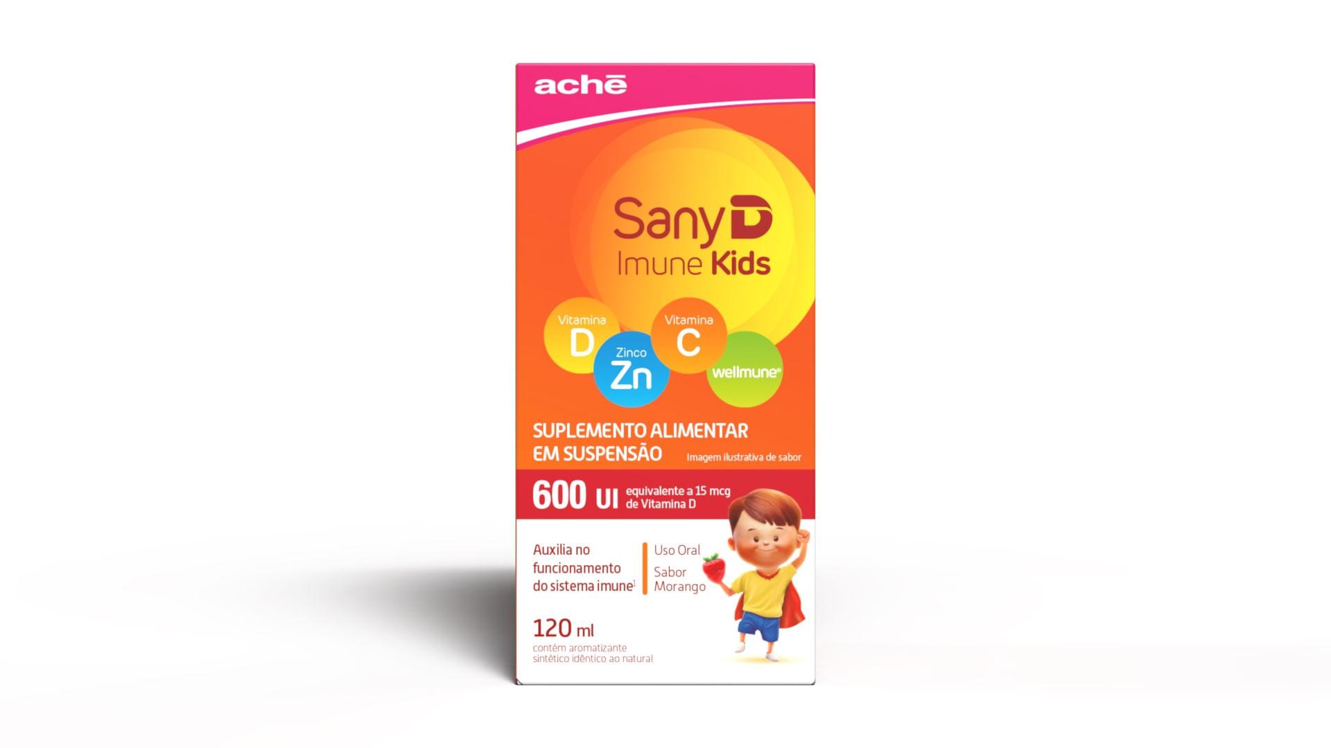 Sany D Imune Kids Sabor Morango Zero Açúcar Suspensão Oral 120ml — Sany | Farmácia Resyla