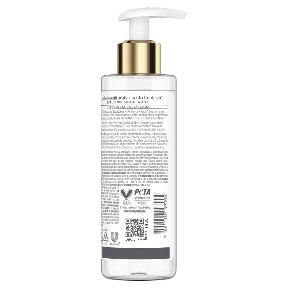 Sérum Capilar Modelador Dove Cachos Esculturais + Ácido Linoleico 190g — imagem 3 | Farmácia Resyla