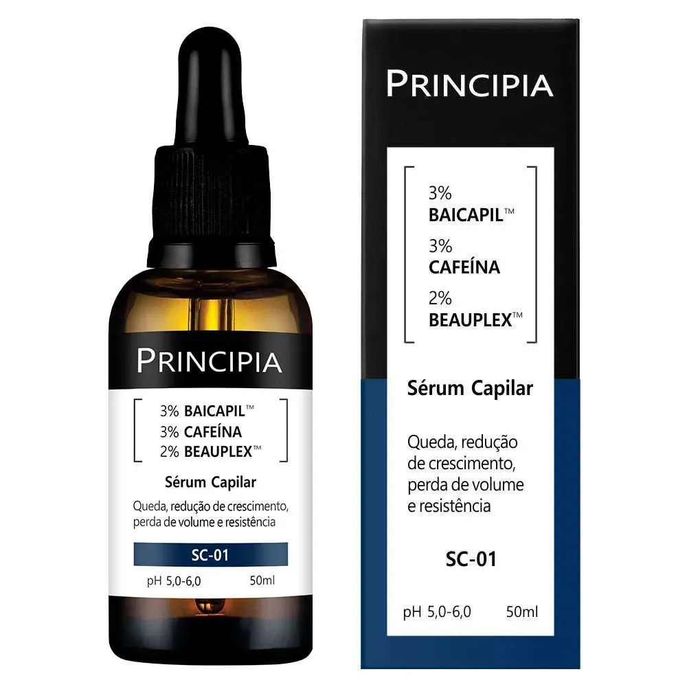 Sérum Capilar Principia SC-01 3% Baicapil + 3% Cafeína 50ml — Principia | Farmácia Resyla