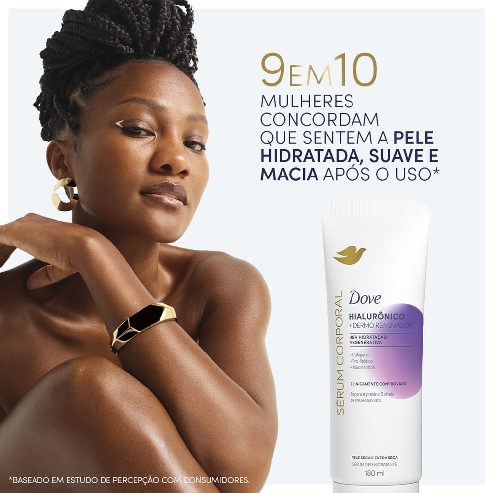 Sérum Corporal Dove com Ácido Hialurônico Dermo Renovador 180ml — imagem 3 | Farmácia Resyla