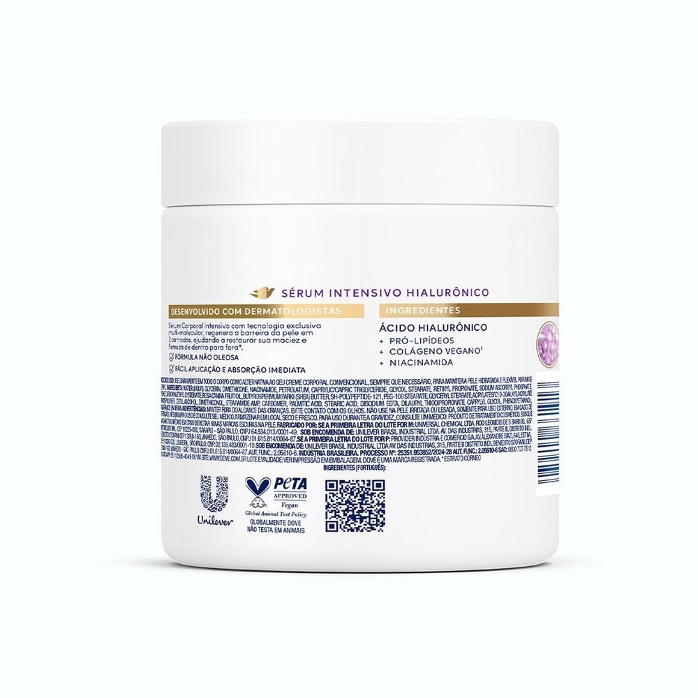 Sérum Corporal Dove Deo-Hidratante Intensivo 10% Hialurônico 450g — imagem 3 | Farmácia Resyla