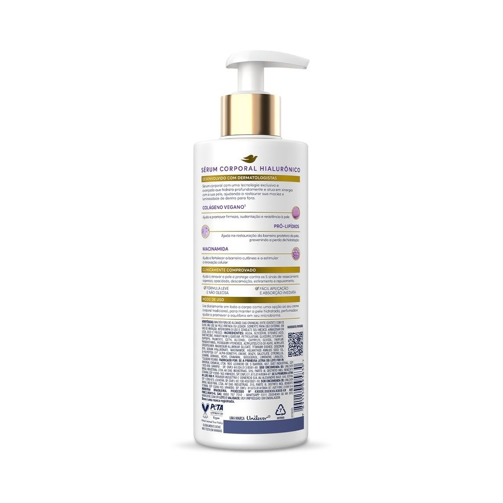 Sérum Corporal Dove Hialurônico + Dermo Renovador 380ml — imagem 2 | Farmácia Resyla