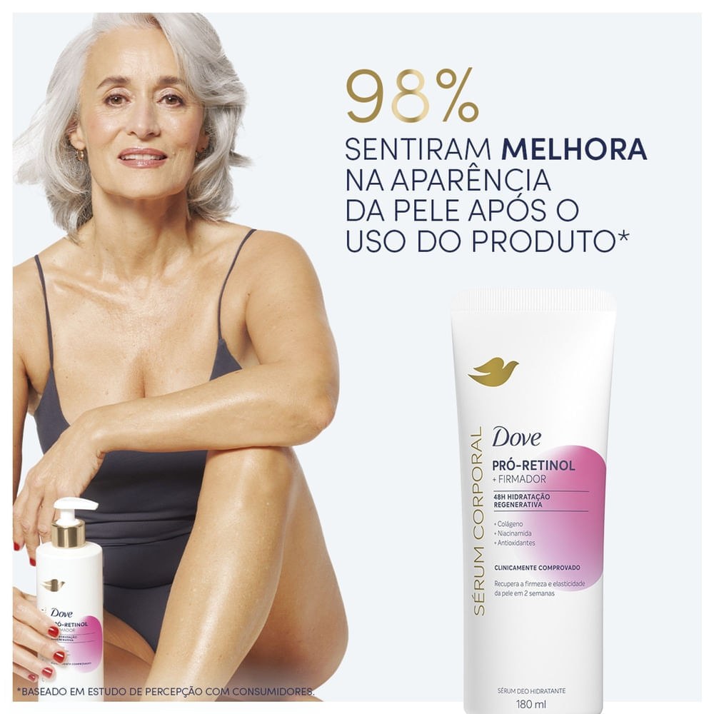 Sérum Corporal Dove Hidratante com Pró-Retinol Firmador 180ml — imagem 4 | Farmácia Resyla