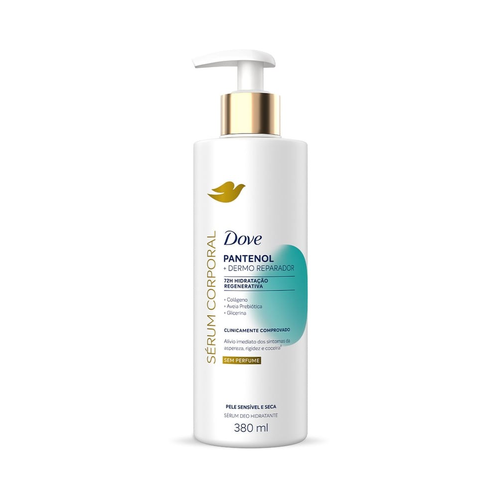 Sérum Corporal Dove Pantenol Dermo Reparador Sem Perfume 380ml — Dove | Farmácia Resyla